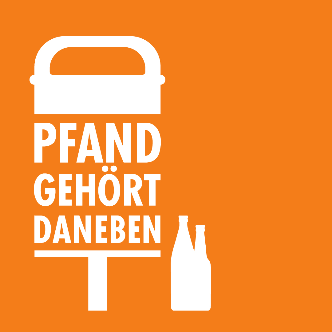 Grafik: Pfand gehört daneben Aktion