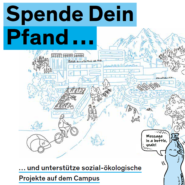 Spende Dein Pfand und unterstütze sozial-ökologische Projekte auf dem Campus der Universität Konstanz