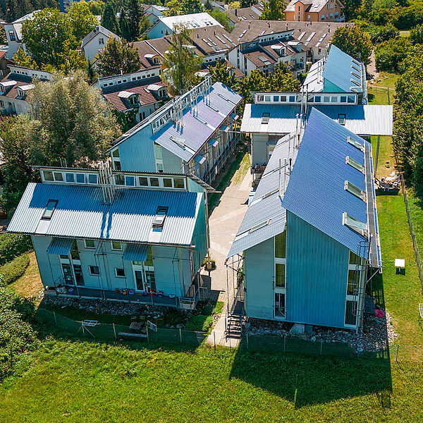 Aerial view of the halls of residence Jungerhalde