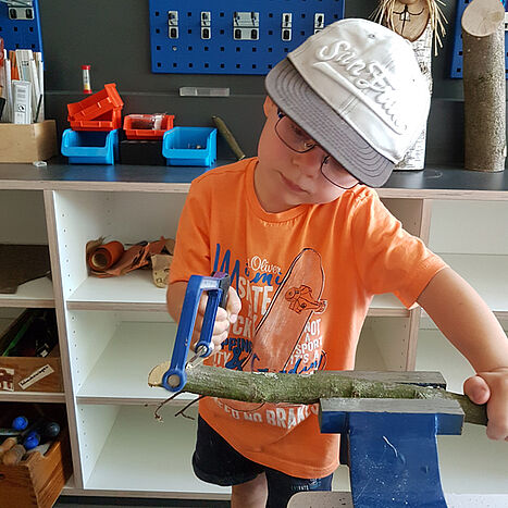 Holzwerkstatt im Seezeit Kinderhaus