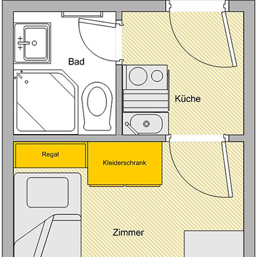 Layout Single-apartment 